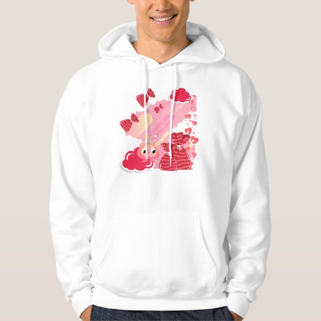 Sudadera Lindos Chibi Gruñones y Bolsas Dulces de San Valen (Anverso)