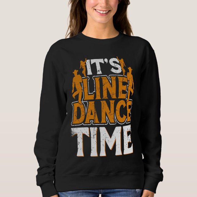 Sudadera Line Dance Time Line Dance Line Dancing Western Da (Anverso)