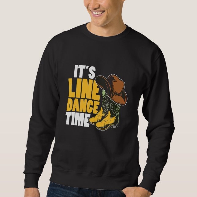 Sudadera Line Dance Western Country Boots Gorra es Line Dan (Anverso)