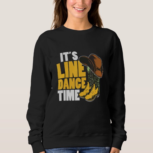 Sudadera Line Dance Western Country Boots Gorra es Line Dan (Anverso)
