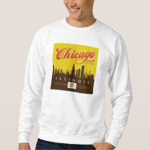 Sudadera Línea aérea de Chicago Illinois
