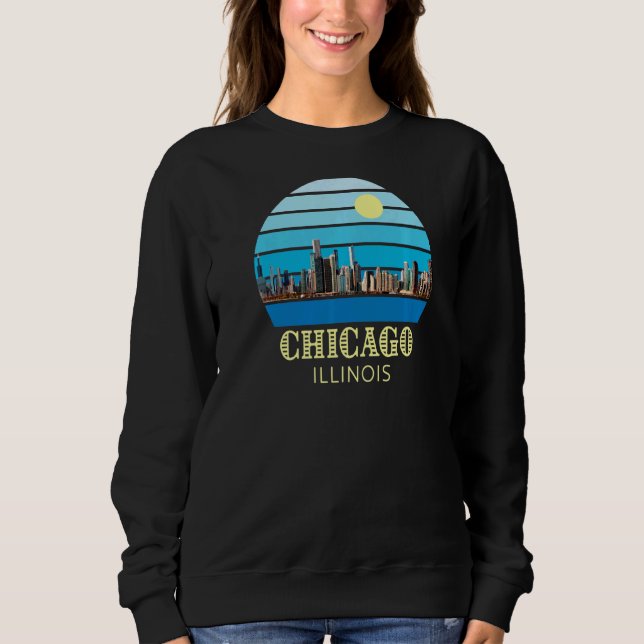 Sudadera Línea aérea de Chicago Illinois (Anverso)