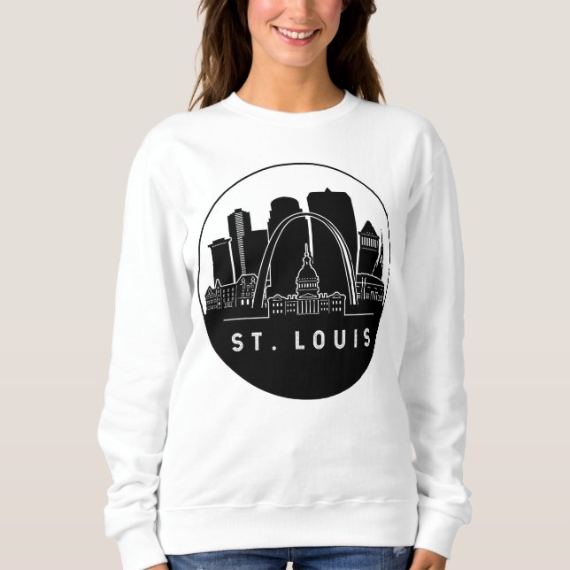 Sudadera Línea aérea de St. Louis Missouri (Anverso)
