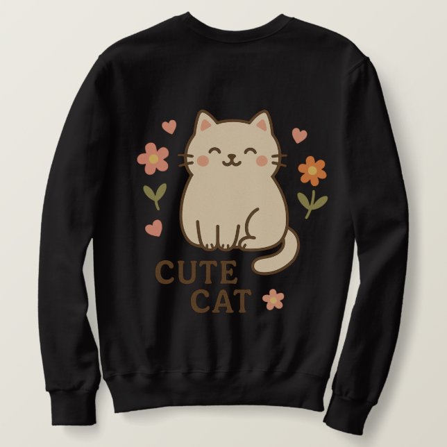 Sudadera Línea de costa en flor (Reverso del diseño)