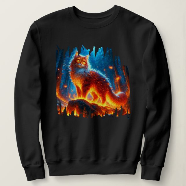 Sudadera Línea de fuego encantada (Anverso del diseño)