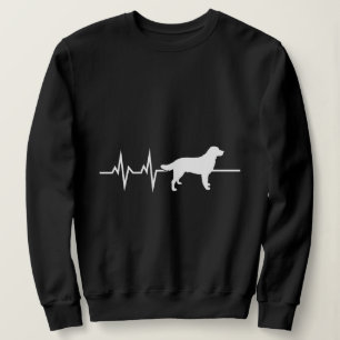 Sudadera Línea de latido del corazón del perro