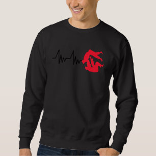Sudadera Línea de vida cardiaca deportiva Judo Marcial Líne