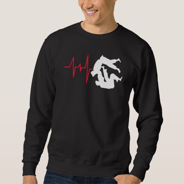 Sudadera Línea de vida deportiva Judo Martialheart Line (Anverso)