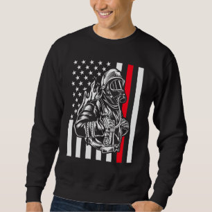Sudadera Línea Roja de Patriotas Americanos para Fireman
