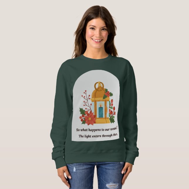 Sudadera Linterna Dorada | Luz Sanadora y Esperanza Espirit (Anverso completo)