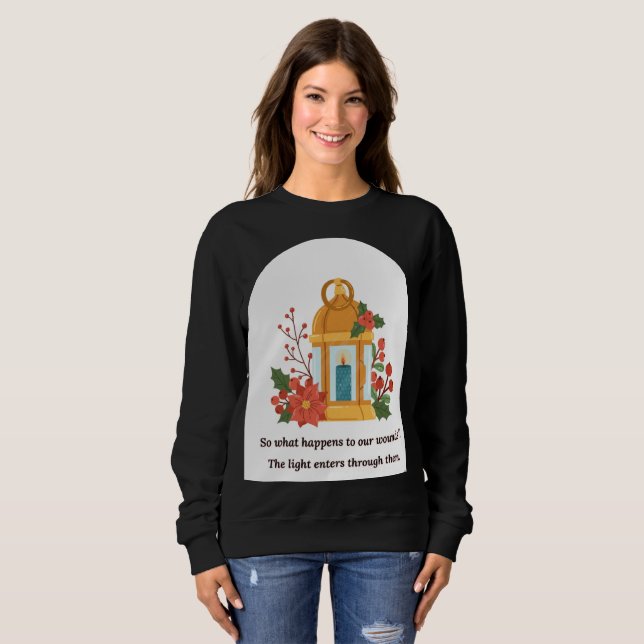 Sudadera Linterna Dorada | Luz Sanadora y Esperanza Espirit (Anverso completo)