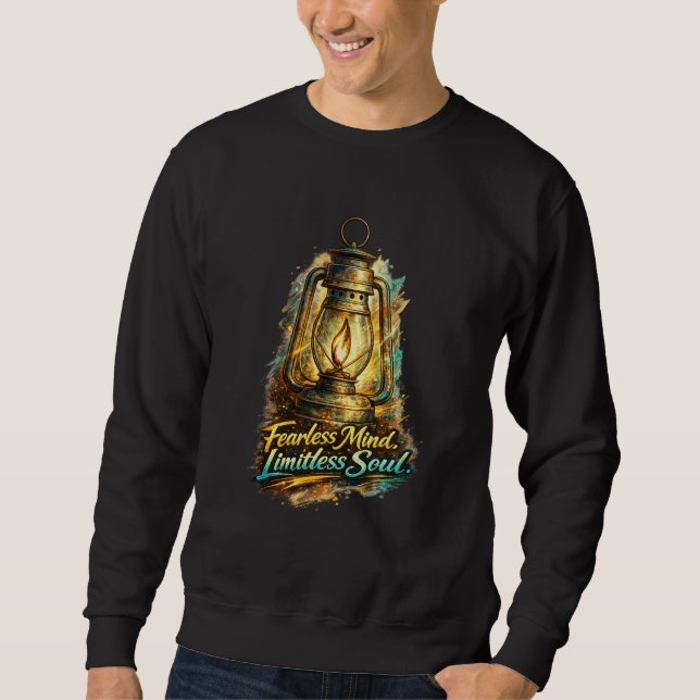 Sudadera Linterna Inspiradora de Alma sin Límites y Mente s (Anverso)
