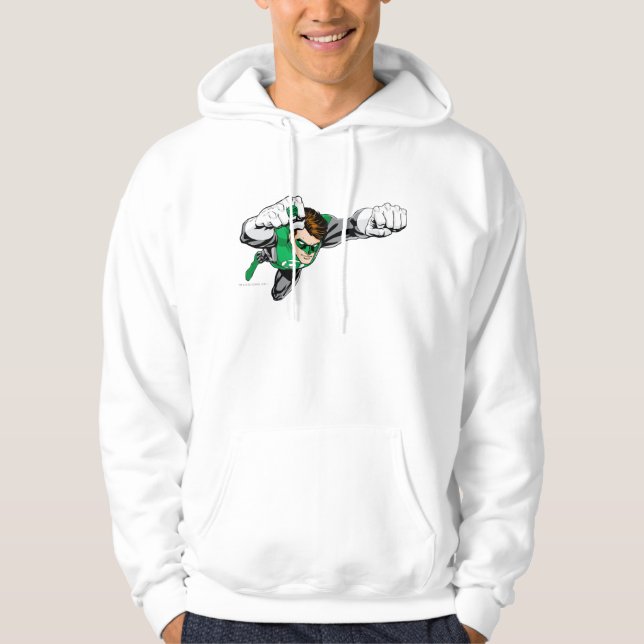 Sudadera Linterna verde: cómic, volando a la derecha (Anverso)