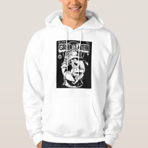 Sudadera Linterna verde con capa en lucha, negro y blanco