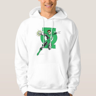 Sudadera Linterna verde con el fondo del logotipo