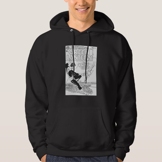 Sudadera Linterna verde: misil de fuga, negro y blanco (Anverso)