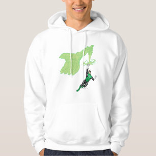Sudadera Linterna verde - rendida completamente, con la