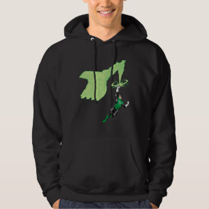 Sudadera Linterna verde - rendida completamente, con la