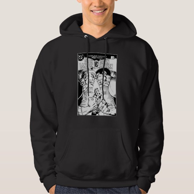 Sudadera Linterna verde vs linterna verde, negro y blanco (Anverso)