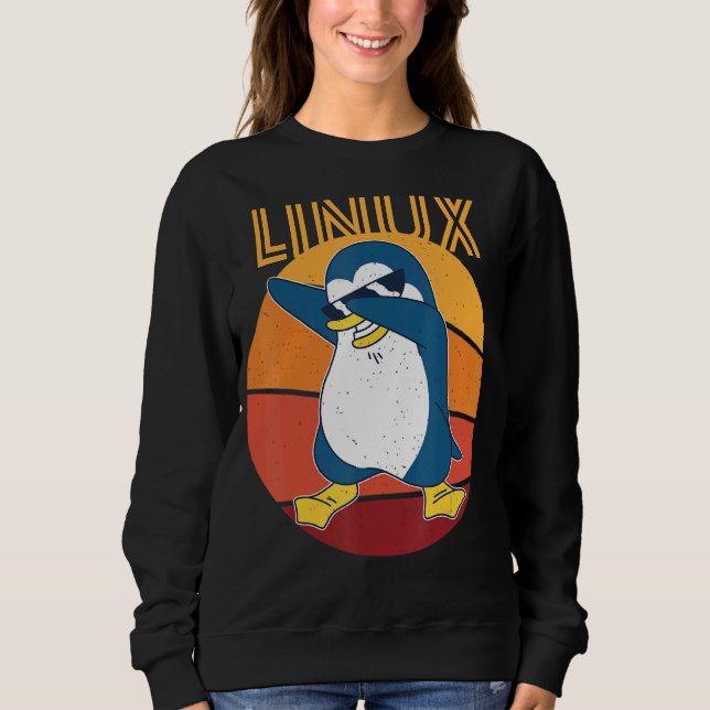 Sudadera Linux Admin Guay Pingüin Nerd Informatics (Anverso)