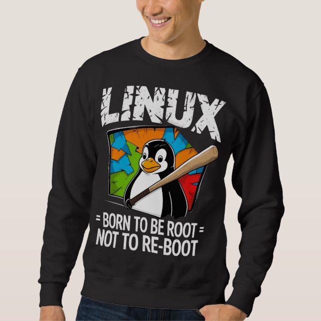 Sudadera Linux - Nacido para ser Root (Anverso)
