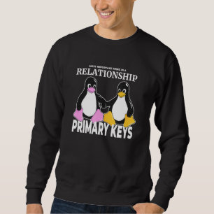 Sudadera Linux Pingüino Amo Secreto De Relación Primario