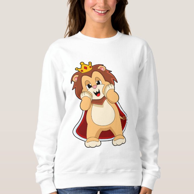 Sudadera Lion as King with Crown.PNG (Anverso)