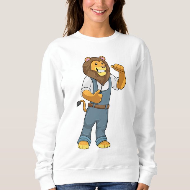 Sudadera Lion como destornillador de Handyman (Anverso)