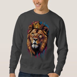 SUDADERA LION EL DISEÑO DEL REY