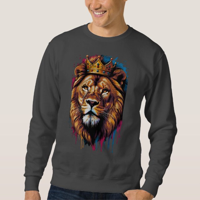 SUDADERA LION EL DISEÑO DEL REY (Anverso)