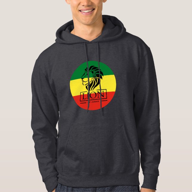 Sudadera Lion of Judah - Lion Rasta reggae Hooded Hoodie - (Anverso)
