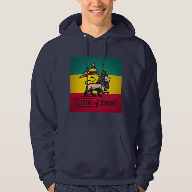 Sudadera Lion of Zion - Haile Selassie Judah Hoodie - (Anverso)