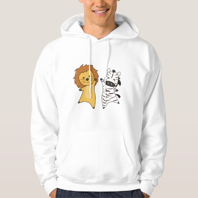 Sudadera Lion Zebra Zoo Cu (Anverso)