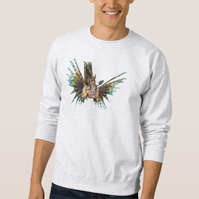 Sudadera Lionfish - Diseño abstracto - Cortar una foto | (Anverso)