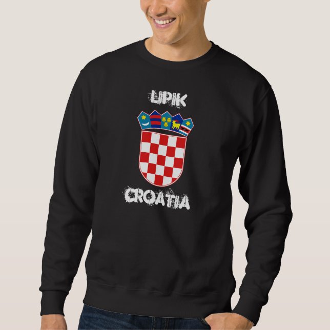 Sudadera Lipik, Croacia con escudo de armas (Anverso)