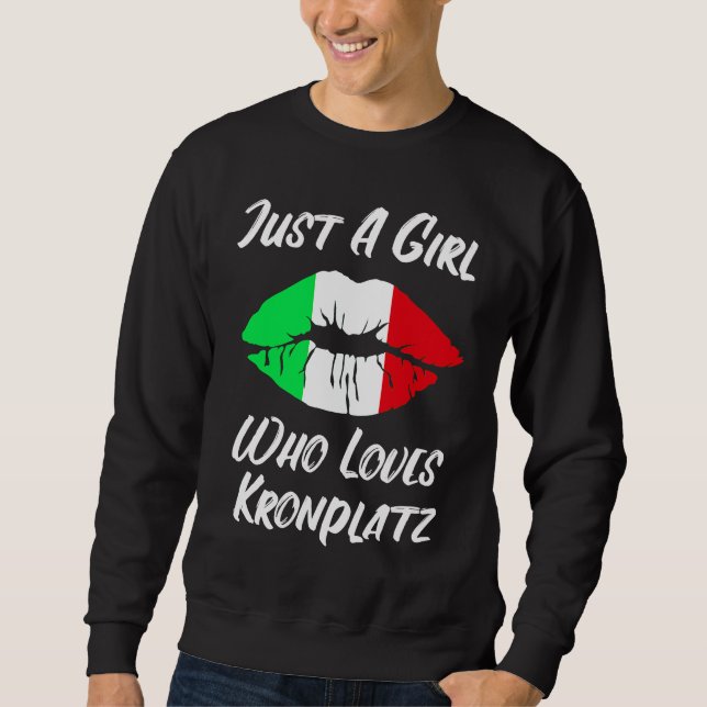 Sudadera Lips Mouth Love Italian Flag Crown Place (Anverso)