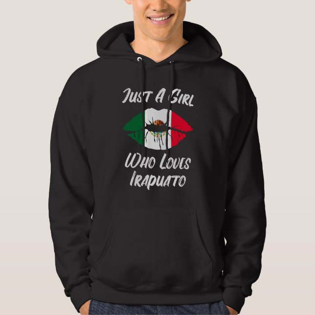 Sudadera Lips Mouth Love Mexican Flag Irapuato (Anverso)
