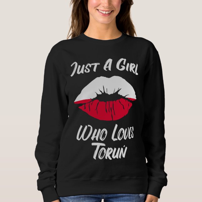 Sudadera Lips Mouth Love Polish Flag Thorn (Anverso)