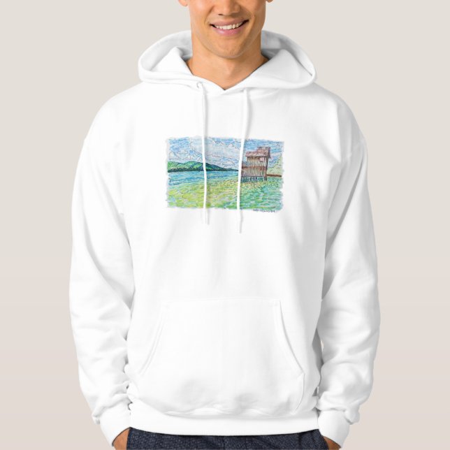 Sudadera Lirios en el lago (Anverso)