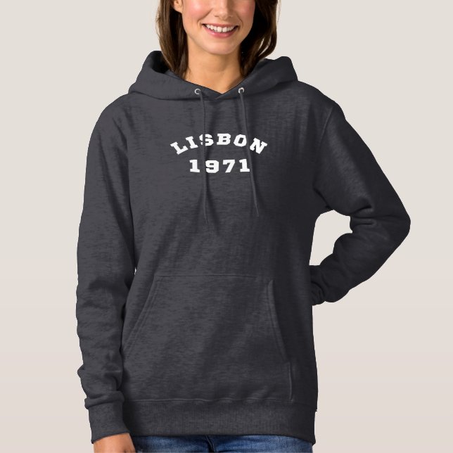 Sudadera Lisboa Portugal Ciudad 1971 Vintage (Anverso)