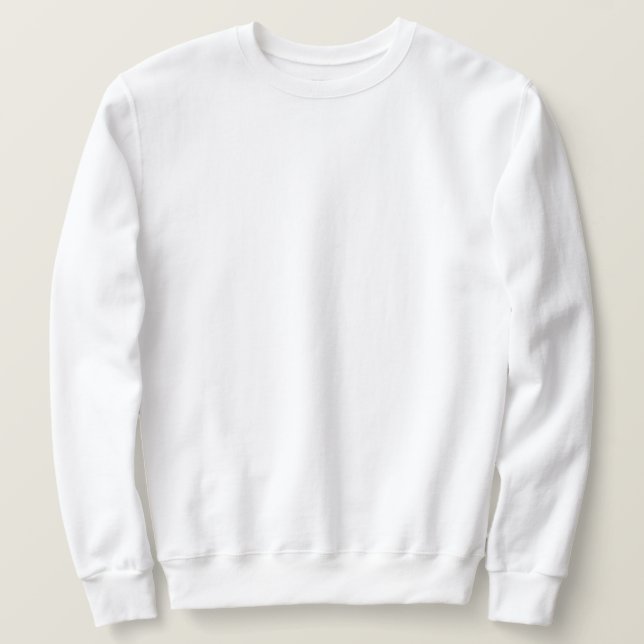 Sudadera liso blanco (Anverso del diseño)