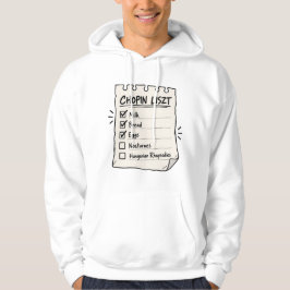 Sudadera Lista de compras de Chopin Liszt