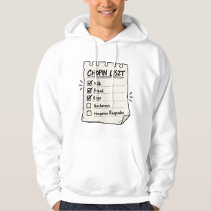 Sudadera Lista de compras de Chopin Liszt