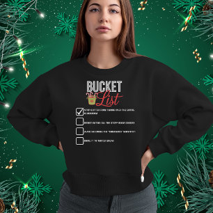 Sudadera Lista de cubo de Navidades docentes