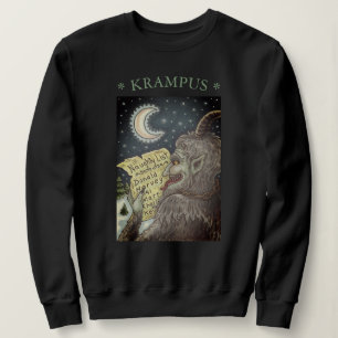SUDADERA LISTA DE NOCHES DE KRAMPUS, NAVIDADES MUJERES DE D