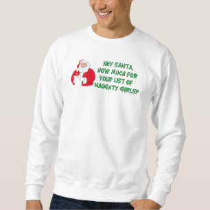 Sudadera Lista traviesa de Santa