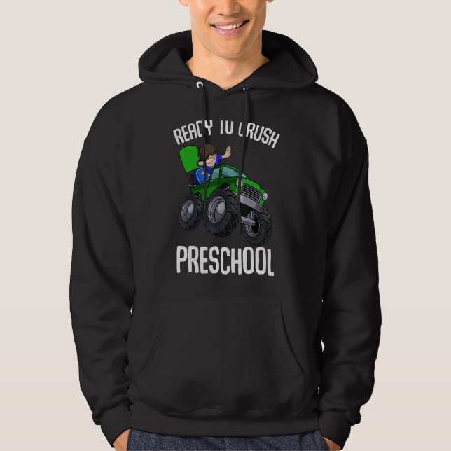 Sudadera Listo Para Aplastar A La Escuela De Preescolar De  (Anverso)