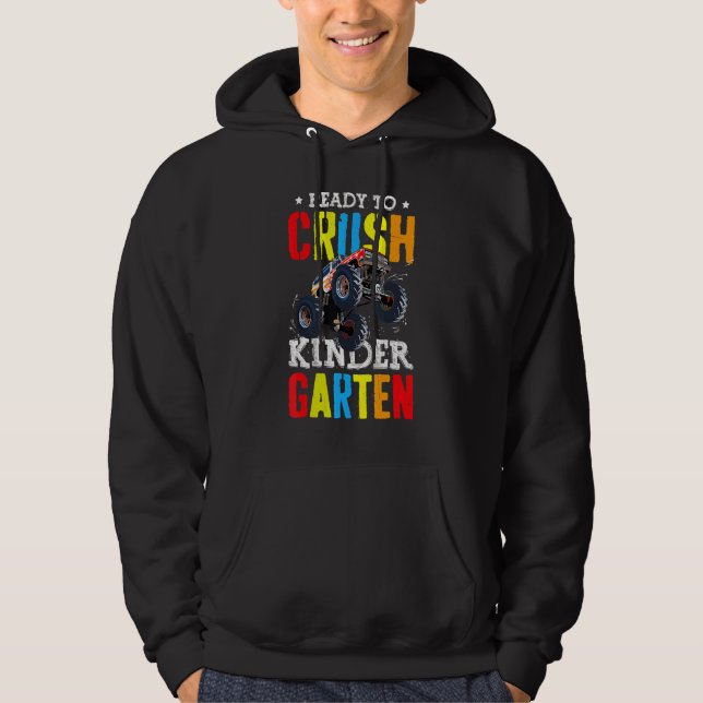 Sudadera Listo Para Aplastar El Camión De Monstruo Infantil (Anverso)