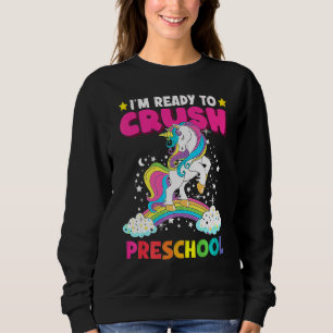 Sudadera Listo Para Aplastar El Preescolar Cute Unicornio D