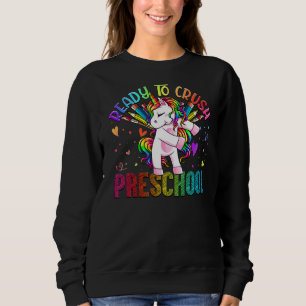 Sudadera Listo Para Aplastar El Preescolar De Nuevo A La Es